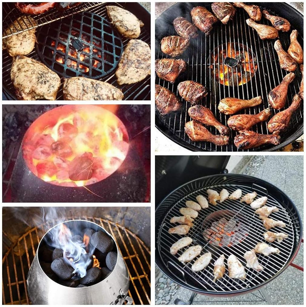Uniflasy BBQ Whirlpool for Weber Kettle 22. 26.75 Inches WSM Weber Smokey Mountain for Big Green Egg XL Kamado Cone Kettle Charcoal Grill Accessories for Weber Master Touch 22 - Image 6