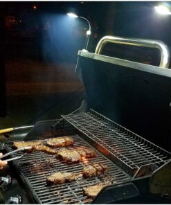 - Magnetic Barbecue BBQ Light Set for Grilling - 6 Alkaline AAA Batteries Included - Works on All Grills with an Exception to Stainless Steel.