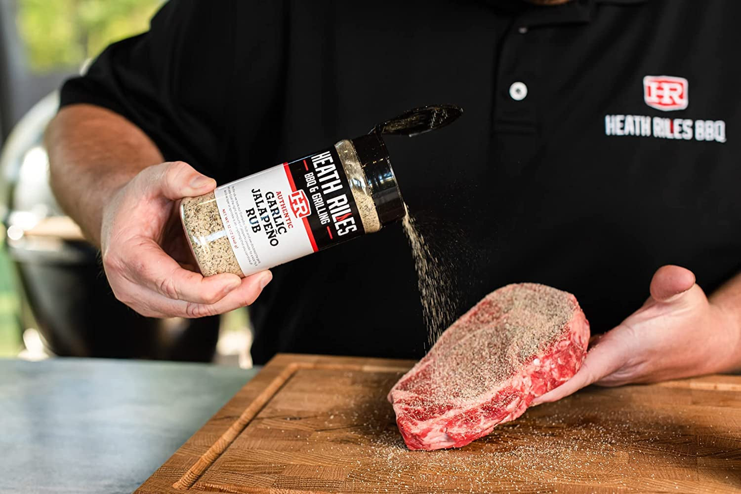 Heath Riles BBQ Rub. Garlic Jalapeño Rub Seasoning. Champion Pitmaster Recipe. Shaker Spice Mix. 2 Lb./32 Oz. - Image 4