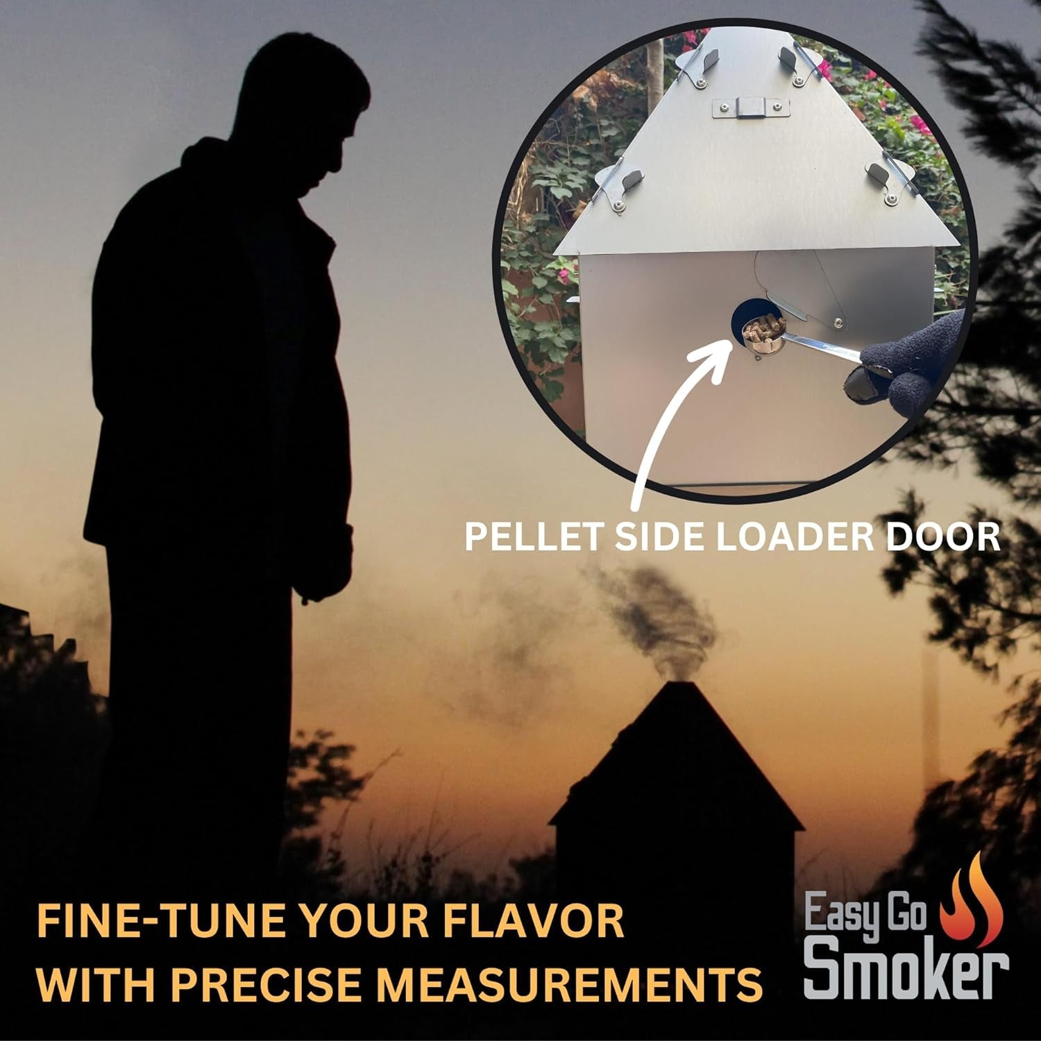 Foldable & Portable Vertical Pellet Smoker - 19.7 Meat Smoker for BBQ Grill. Outdoor Cooking. Camping & RV - Easy to Clean - Includes Carrier Bag. Spoon & Built-In Thermometer – Easygosmoker - Image 7