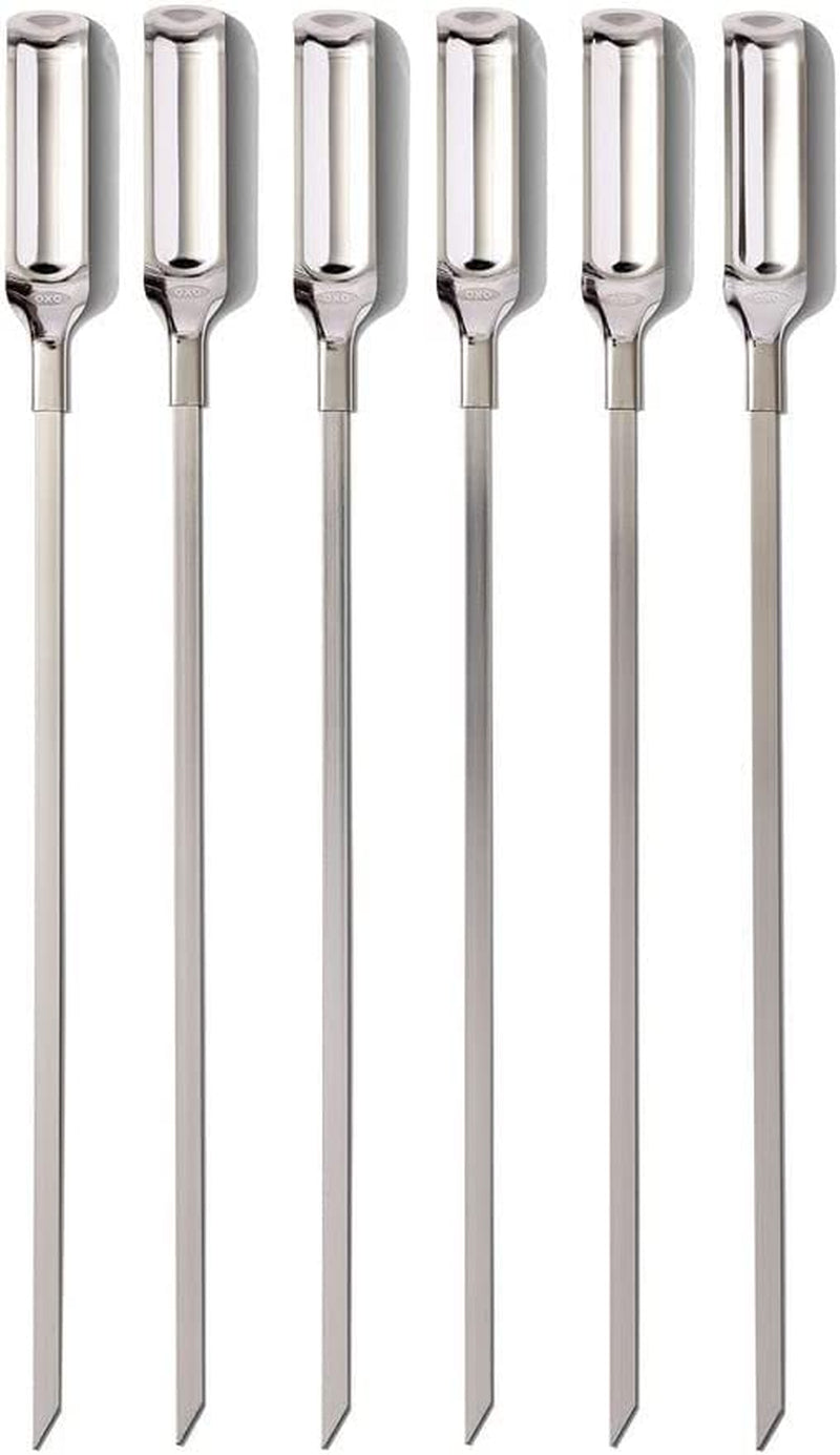 OXO Good Grips Grilling Tools. Stainless Steel Grilling Skewers - Set of 6 - Image 15