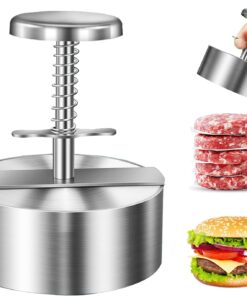 Chengqism Burger Press. Adjustable Hamburger Patty Maker 4.2 Stainless Steel Hamburger Press Patty Making Molds Patties for Beef. Vegetables. Meat. BBQ Barbecue Homemade Hamburger