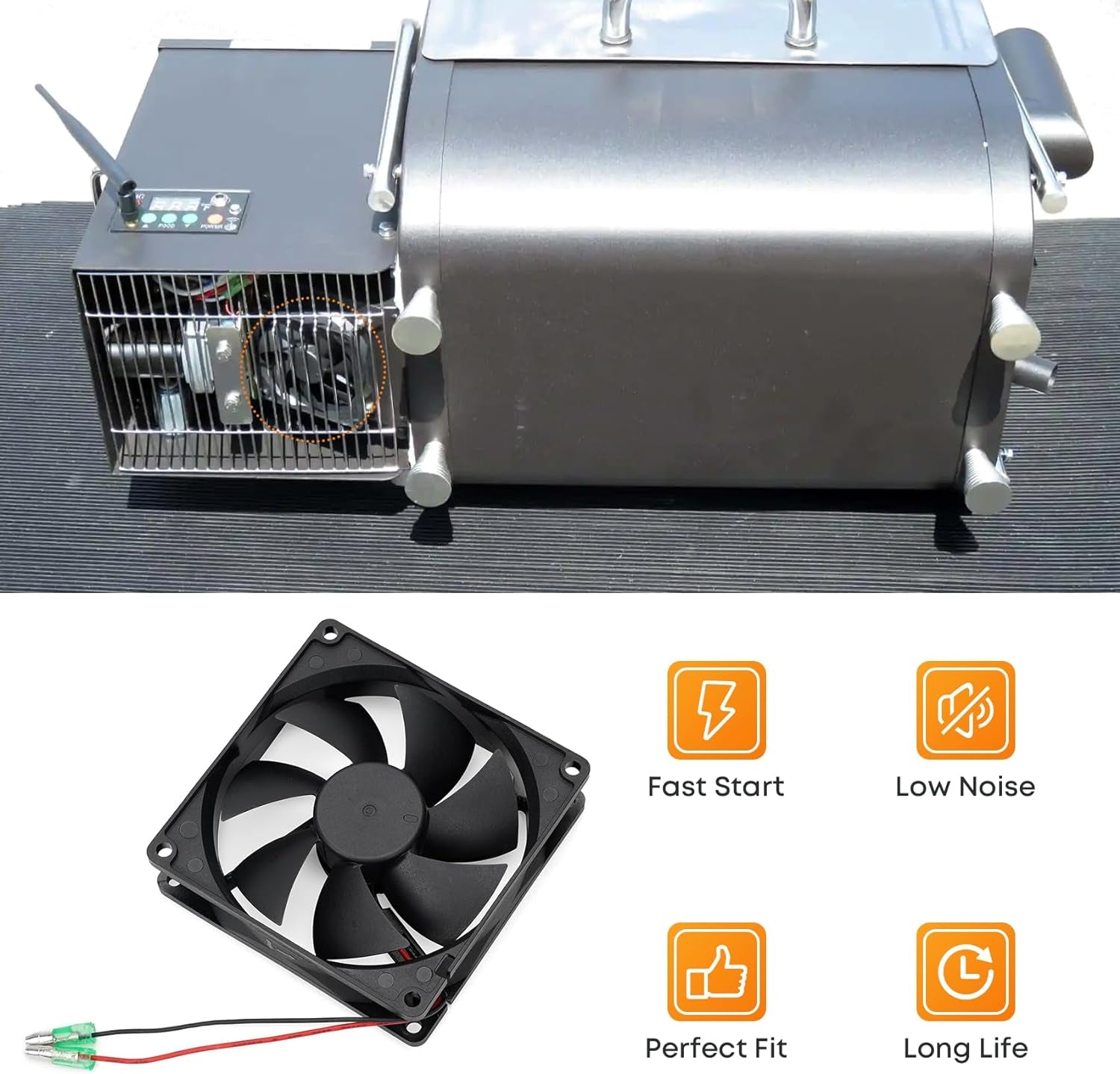 Stanbroil Fan Replacement Kit for Green Mountain Davy Crockett and Trek Wood Pellet Grill - Image 5