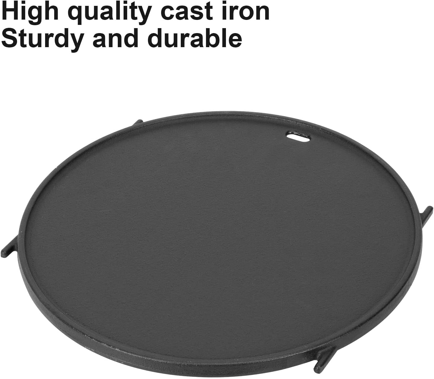 8834 Cast Iron Griddle for Weber Gourmet BBQ System Sear Grate. Griddle for 22-Inch Weber Kettle Premium/Charcoal Grill 22 Smokers. for Kettle Charcoal Grill Grate 22 Inch Diameter 12 - Image 4