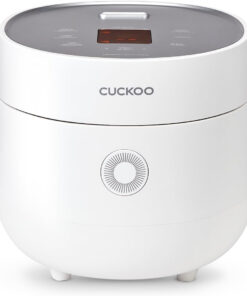 CUCKOO Rice Cooker 3 Cup Uncooked / 6 Cup Cooked. Modern Fuzzy Logic Rice Cooker Small with Delay Timer & Keep Warm Setting. Versatile Food Steamer for Cooking. Non-Stick Inner Pot. White (CR-0375FW)