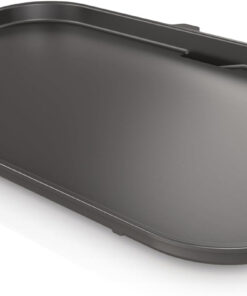 XSKGRIDLXL Woodfire Premium Griddle Plate. Compatible with OG800 and OG900 Series. Direct. Edge-To-Edge Heat. Ceramic. Nonstick. Precise Heat Control. 17.87'' X 12.35''. Black