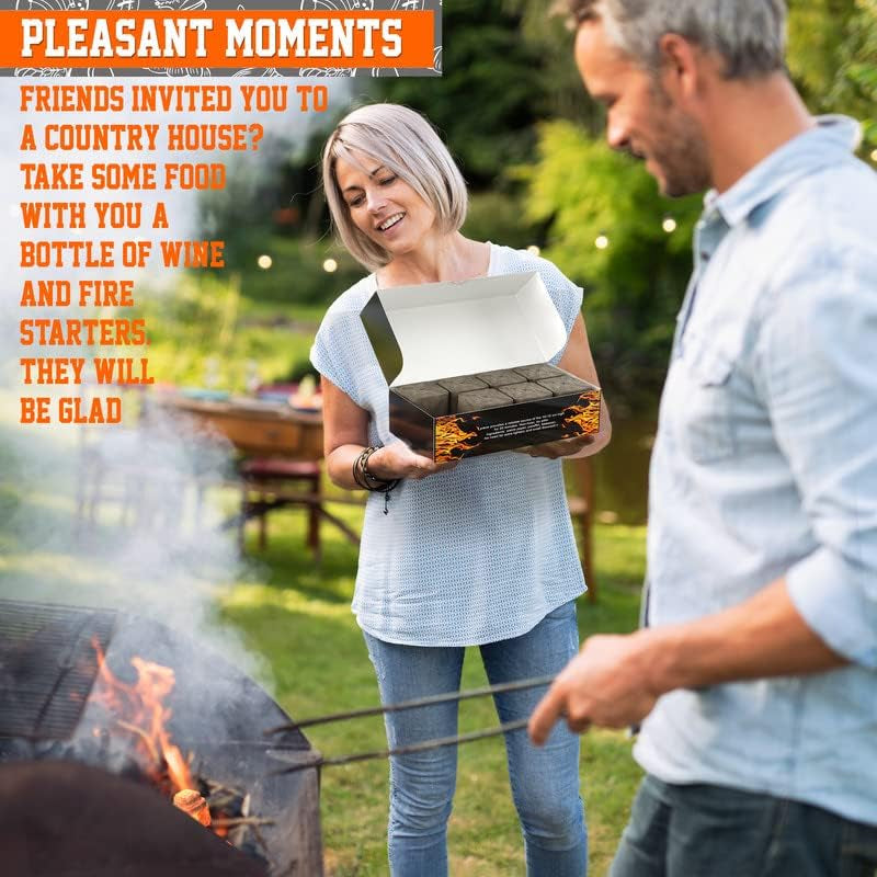 Fire Starter - Fire Starters for Campfires Charcoal Grill Starter. Fireplace. Firepits. Smokers. Only One Piece to Light a Fire.10-15 Min Burns Time Height of Fire 6-7 Inch. Made Ukraine - Image 6