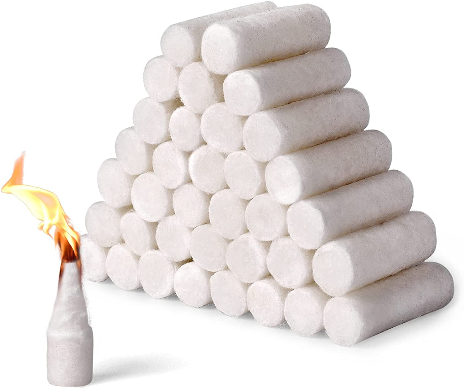 Fire Starters for Campfires. Camping Emergency. Survival. Fire Pits. Grills. Fireplace with 5+ Minute Burn 35 Counts