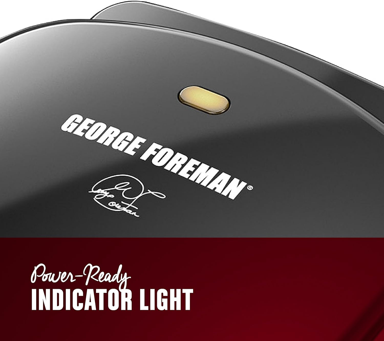 George Foreman 2-Serving Classic Plate Electric Indoor Grill and Panini Press. Black. Small Compact Size. GR10B - Image 2