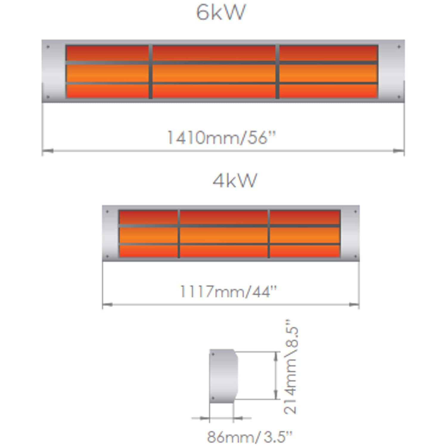 Bromic Heating: 6000W COBALT ELECTRIC 220V-240V SILVER - Image 2