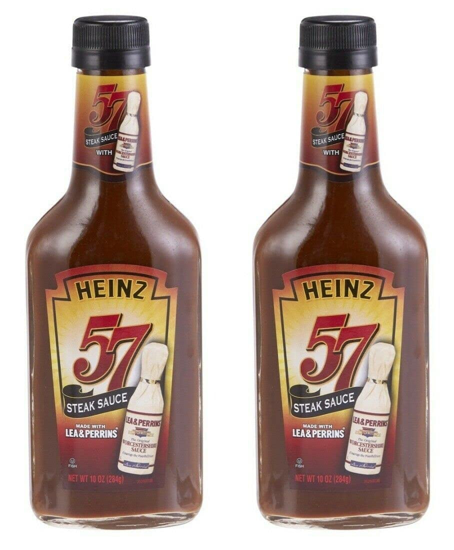 2 Pack Steak Sauce Heinz 57 with Lea & Perrins Worcestershire Sauce 10Oz Bottle - Image 2