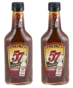 2 Pack Steak Sauce Heinz 57 with Lea & Perrins Worcestershire Sauce 10Oz Bottle