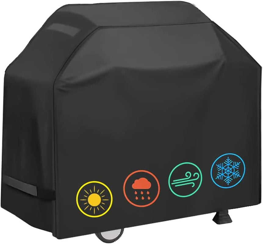Grill Cover. Waterproof BBQ Grill Cover. 58 Inch Rip-Proof and Anti-Uv Barbecue Gas Grill Cover Compatible for Weber Char-Broil Nexgrill Grills and More
