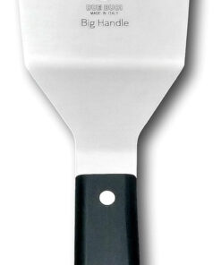 DUE BUOI Big Handle Wide Spatula Blade Dimension 4 X 6.1/3. Good for Burger Kitchen Bbq Grill Griddle Pastry. Non-Stick Durable. ICQ Approved.