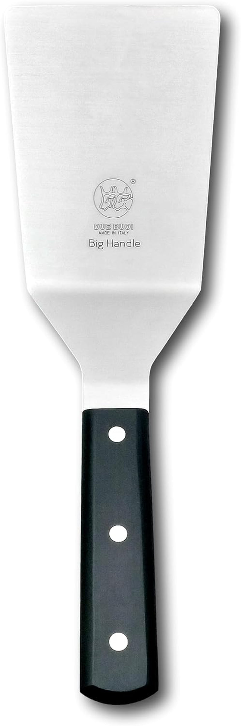 DUE BUOI Big Handle Wide Spatula Blade Dimension 4 X 6.1/3. Good for Burger Kitchen Bbq Grill Griddle Pastry. Non-Stick Durable. ICQ Approved.