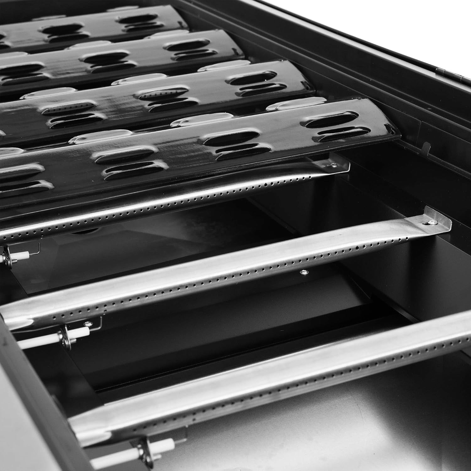 Royal Gourmet 8-Burner Gas Grill. 104.000 BTU Liquid Propane Grill. Independently Controlled Dual Systems. Outdoor Party or Backyard BBQ. Black - Image 7