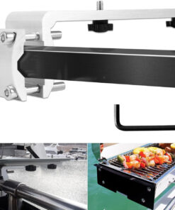 58182 Replacement for Any Kuma BBQ Grill Inboard/Outboard Marine Rail Mount Grill Bracket Kit