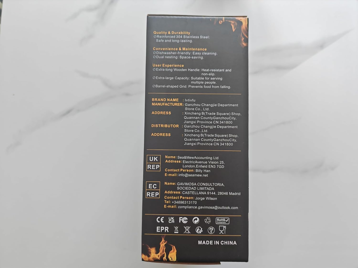 Grill Basket Set(Rectangular+Hexagon). Removable Wooden Handle. 304 Stainless Steel. Rolling Grilling Net. BBQ Accessories Tools for Vegetables Shrimp. Outdoor Cooking Camping. Birthday Gifts for Men Dad Husband - Image 7