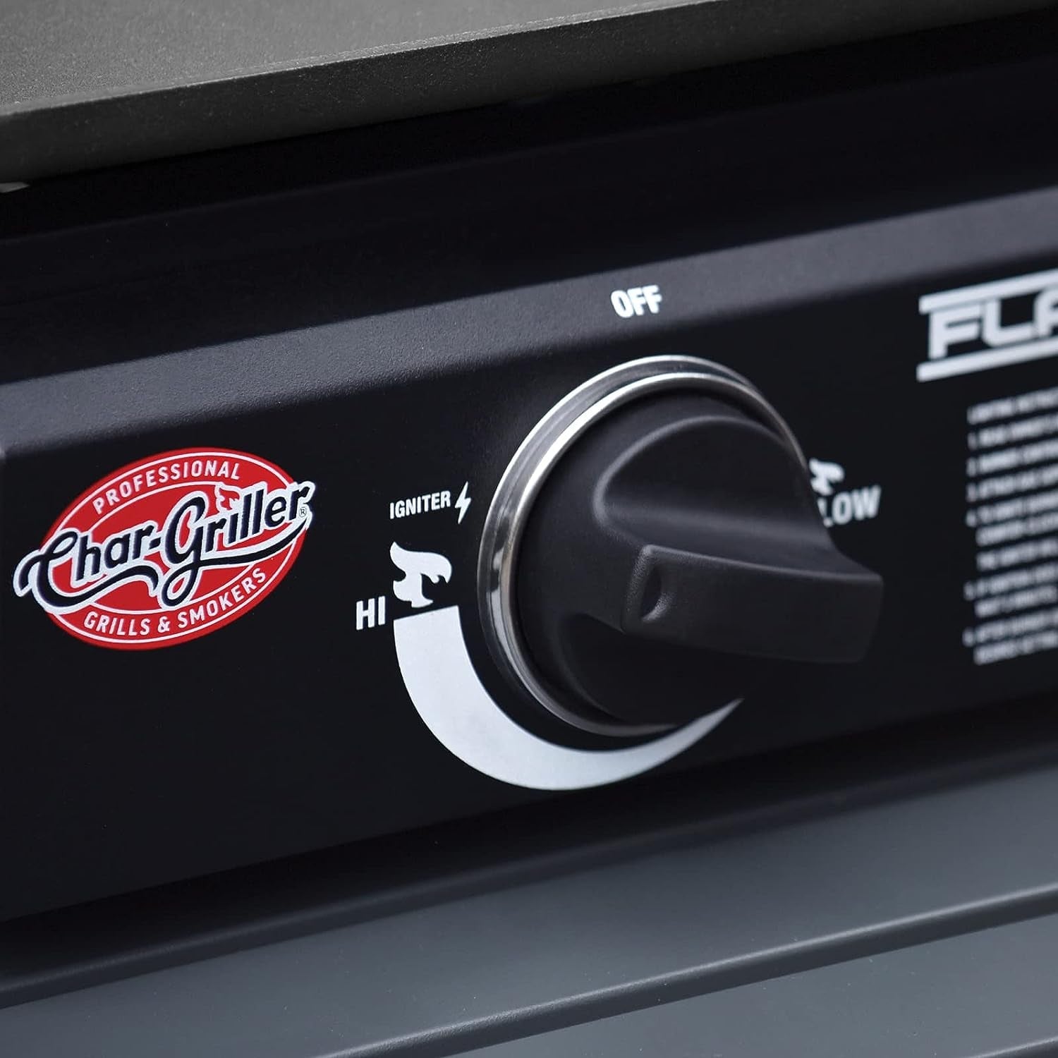 E8217 Flat Iron Portable Table Top 17 Gas Griddle Propane Grill. Black - Image 5