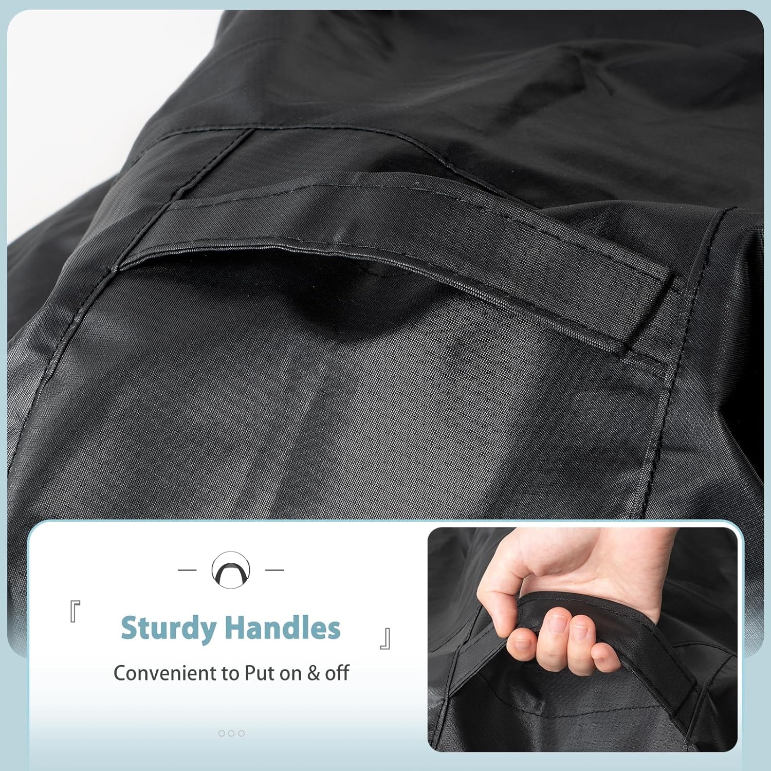 Griddle Cover for Blackstone 28 Inch Culinary Series. Heavy Duty Waterproof 5472 Flat Top Gas Grill Cover with Large Air Vent. Click-Close Straps. Handle and Zipper. Black - Image 5