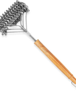 BBQ-AID Grill Brush for Outdoor Grill Bristle Free - 18 BBQ Brush for Grill Cleaning Kit - Safe BBQ Grill Cleaner Brush and Scraper - Stainless Grill Cleaning Brush for Any Grill. Grill Accessories