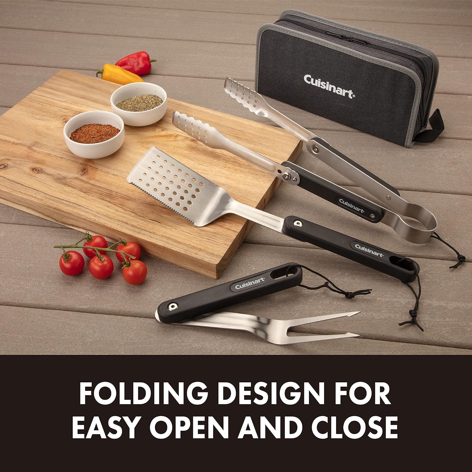 CGS-1000 4-Piece Folding Grill Tool Set - Image 3