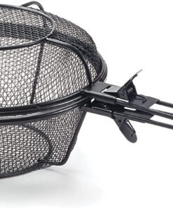 Outset 76182 Chef'S Jumbo Outdoor Grill Basket and Skillet with Removable Handles