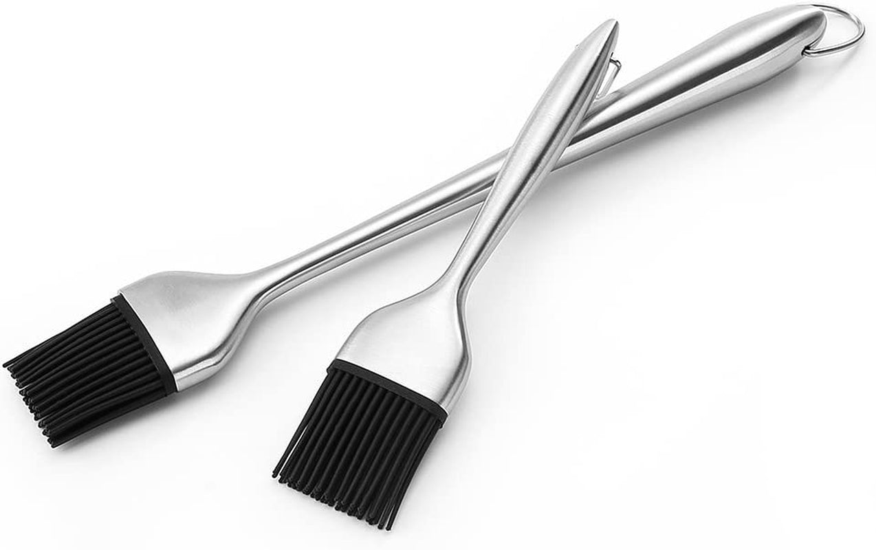 HQY 2 Pack Heavy-Duty BBQ Basting Brush.12 Inch & 7 Inch-Great for BBQ Meat.Cakes and Pastries - Image 8