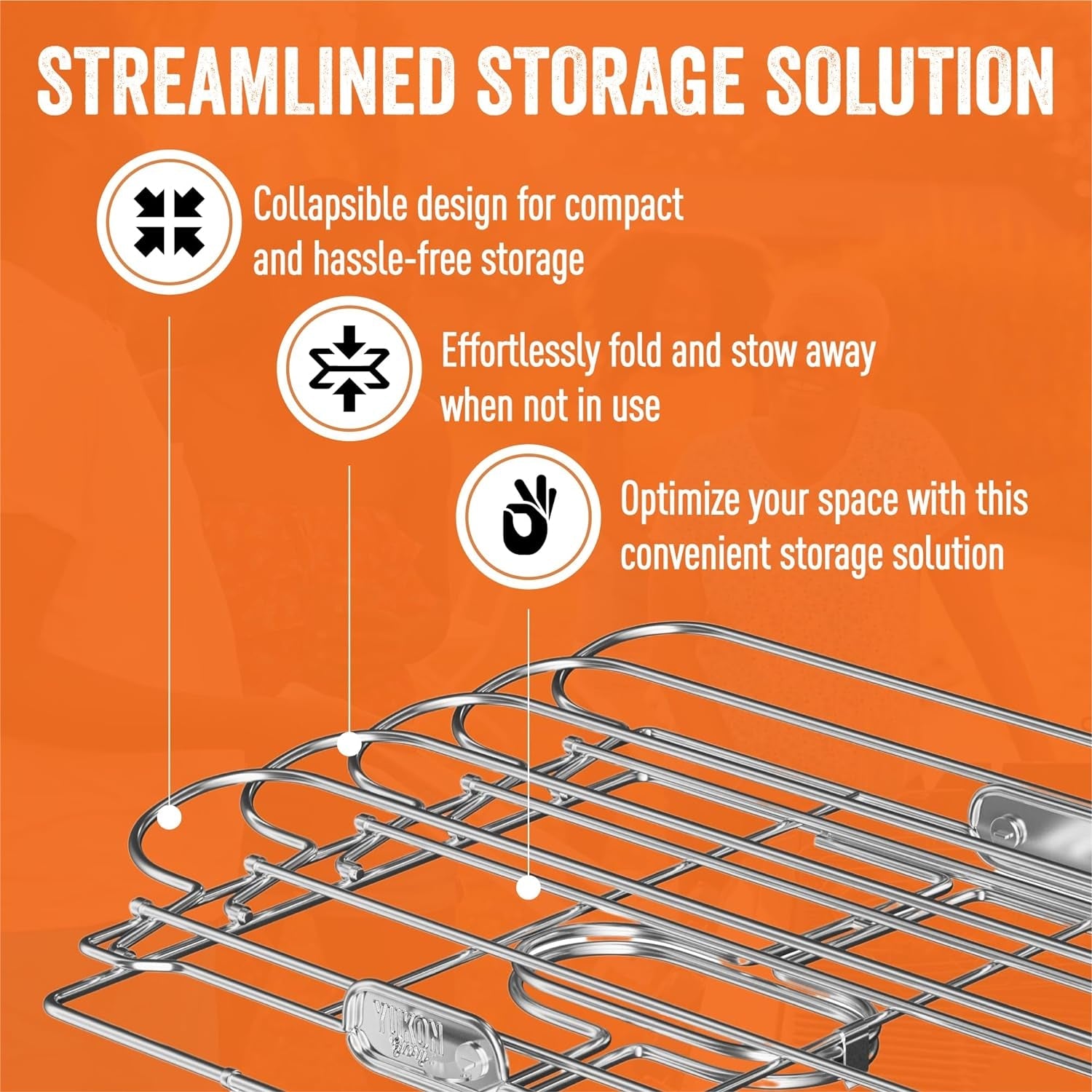 Yukon Glory Rib Racks for Grilling and Smoking | Rib Grilling Rack | Rib Holder for Smoker | BBQ Rib Rack | Grill Rack for Outdoor Grill | Grilling Accessories | BBQ Accessories - Image 5