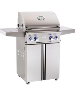 American Outdoor Grill: 24 AOG Grill on Cart. w/ Lights & Rotisserie & Side Burner