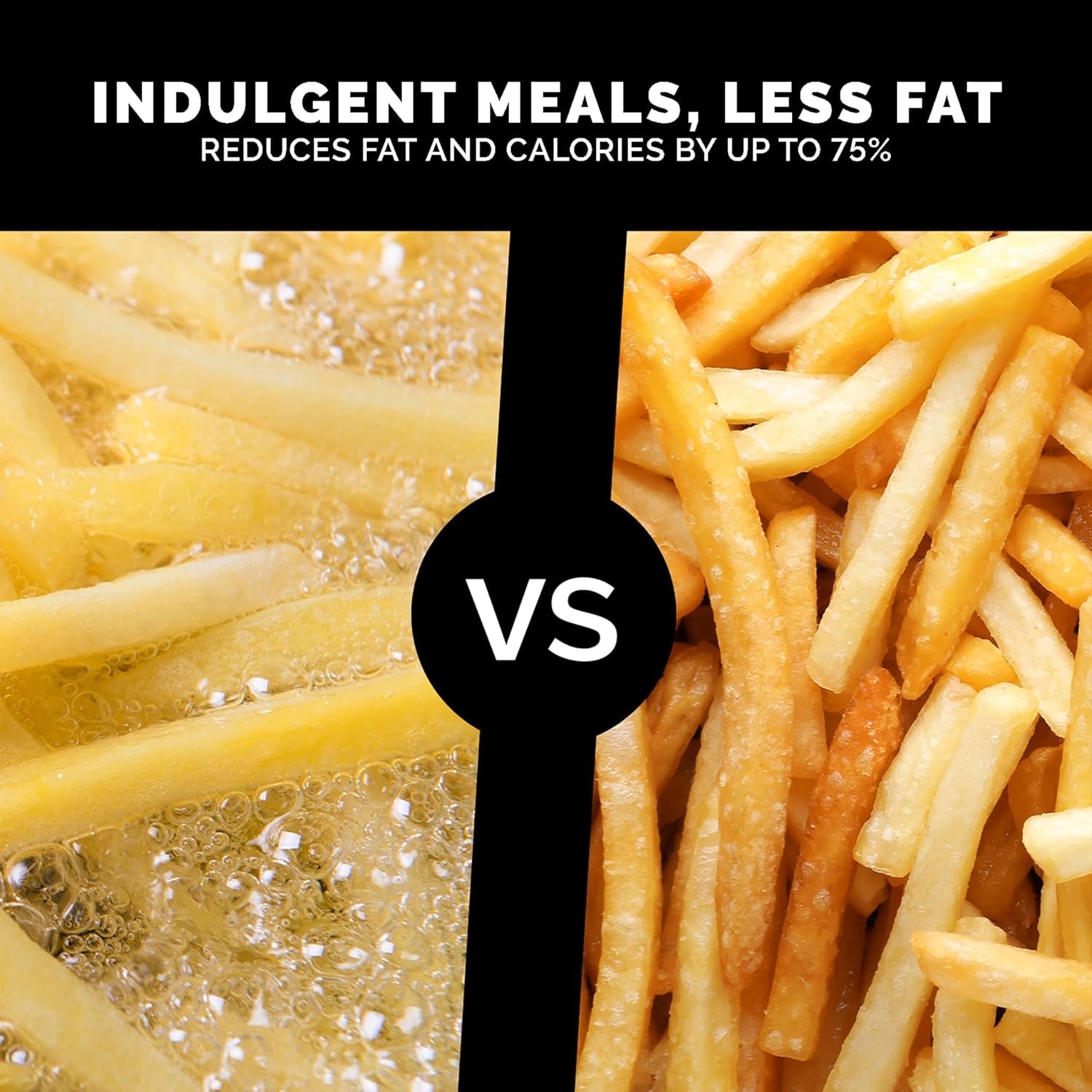 Kalorik MAXX Air Fryer Oven. 26 Quart 10-In-1 Countertop Toaster Oven & Air Fryer Combo - Fry. Bake. Roast. Rotisserie. & More. Large Glass French Doors & 9 Accessories. 1700-Watts. Stainless Steel - Image 5