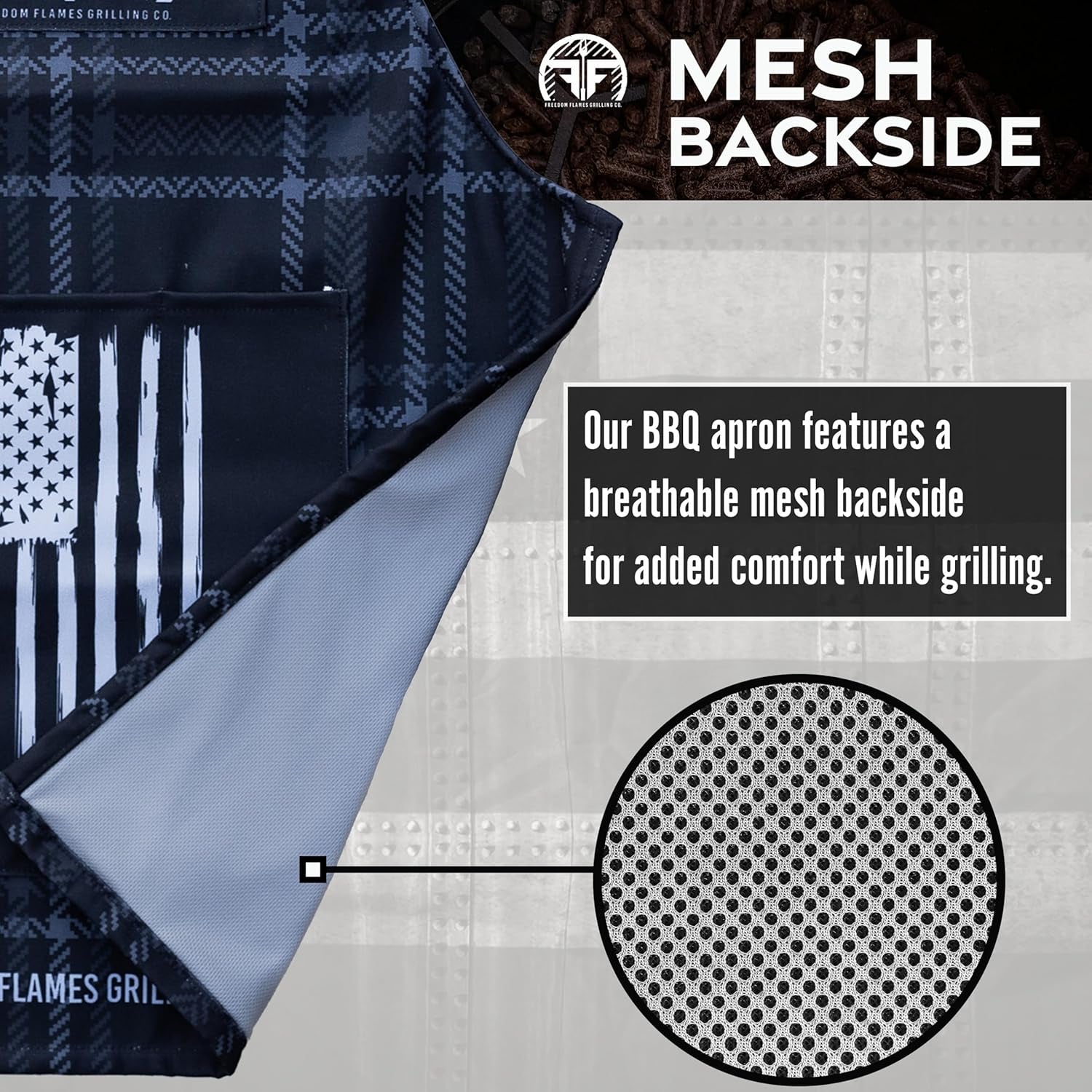 BBQ Grill Apron | Made in the USA | Kitchen Apron with Pockets | Grilling Accessory for Barbecue & Meat Smoker - Image 3