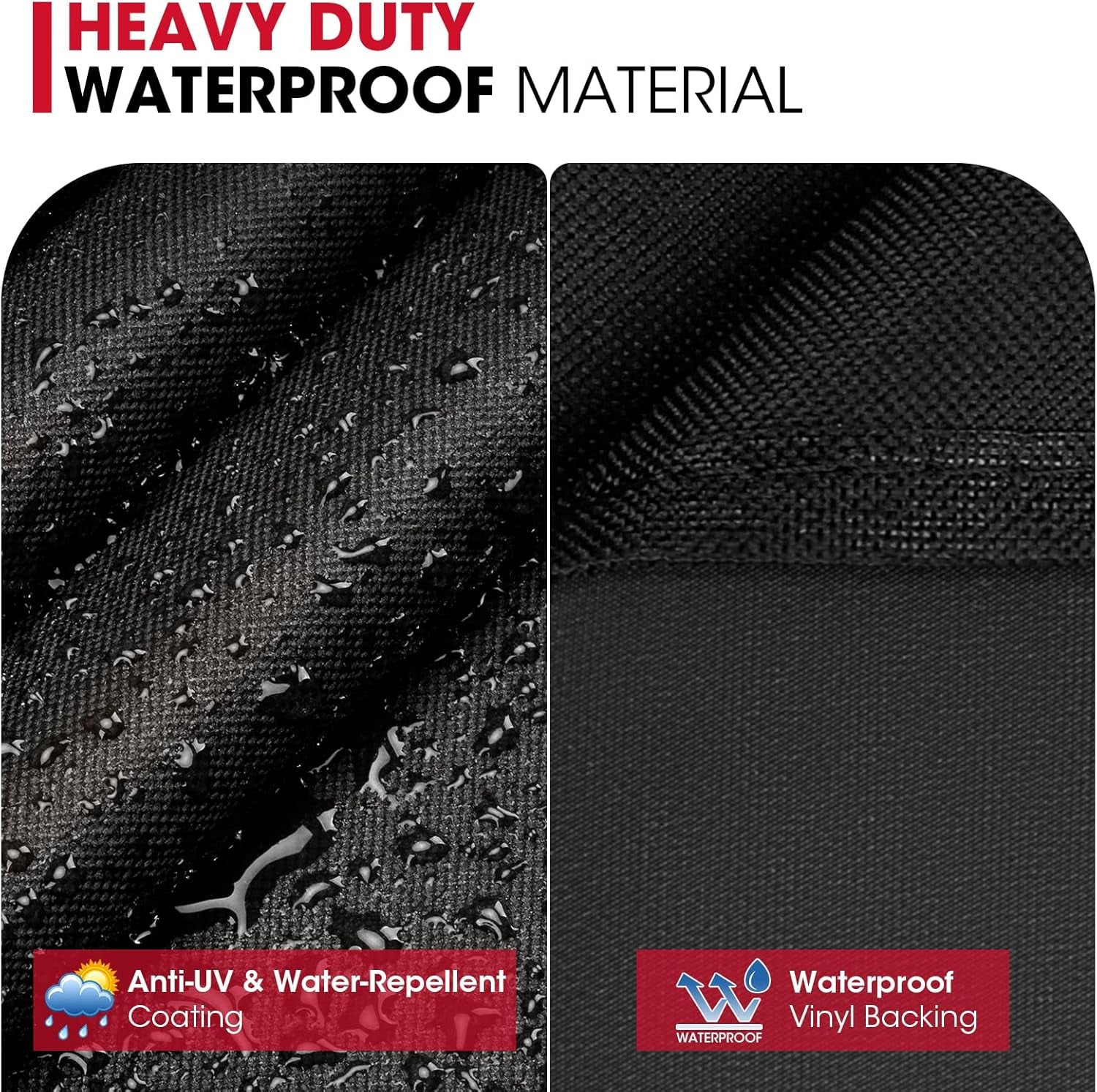 Unicook round Smoker Cover 30 Inch. Heavy Duty Waterproof Charcoal Kettle BBQ Grill Cover. Fade Resistant Barrel Protector. Fits Weber Char-Griller Akorn Kamado and More. 30 Dia X 36 H - Image 7