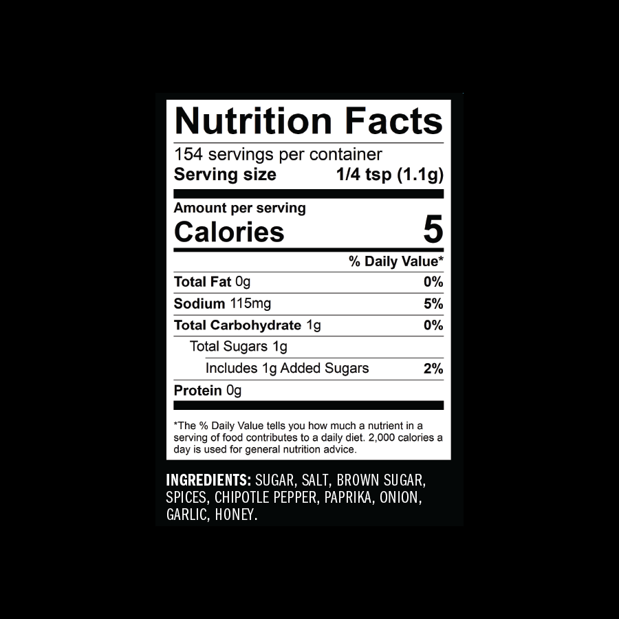Hot Honey Chipotle Rub -5.9 oz - Image 2