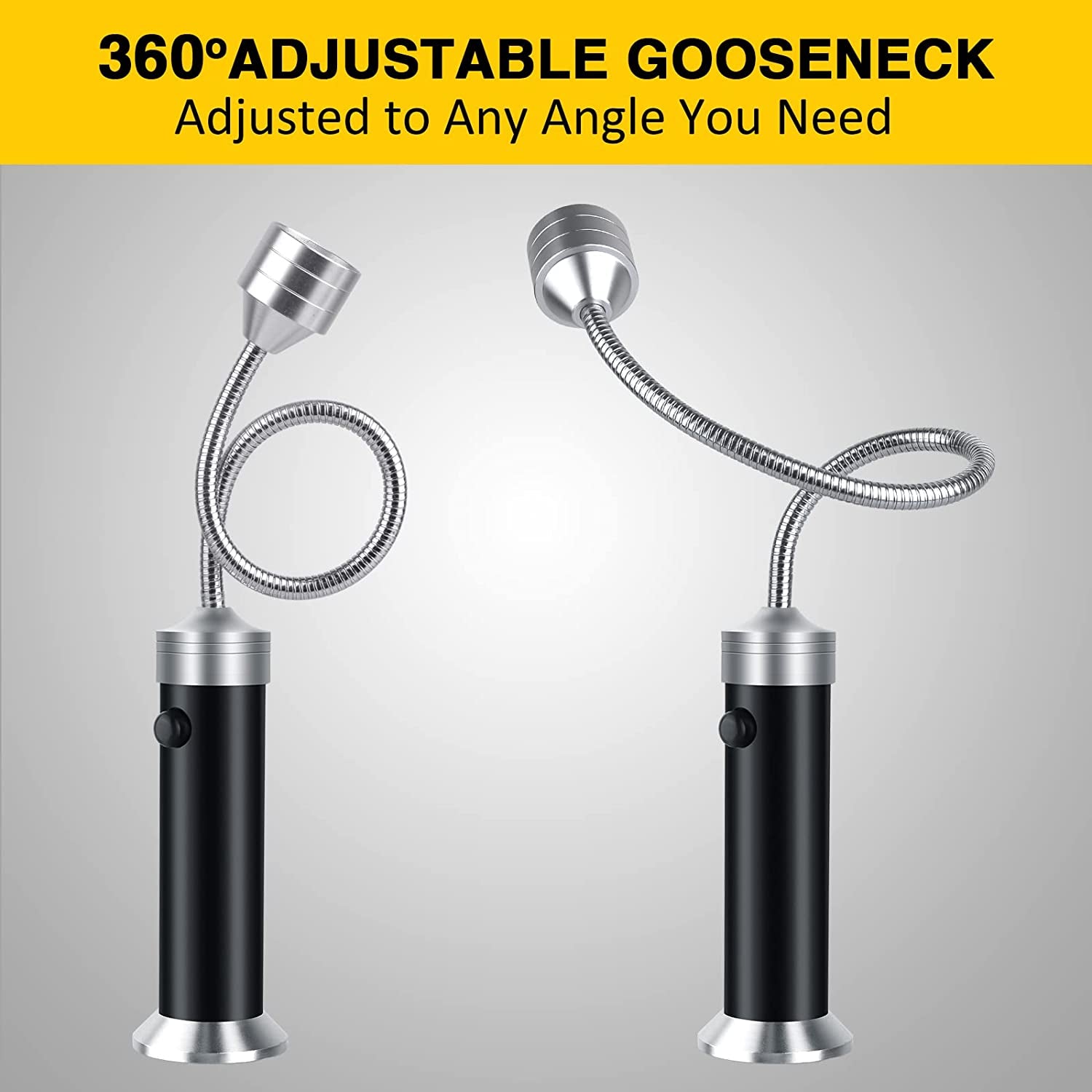 Barbecue Grill Lights. BBQ Accessories for Outdoor Grill with Magnetic Base. Super Bright LED. 360 Degree Flexible Gooseneck. Water and Heat Resistant. Batteries Included - Pack of 2 - Image 8