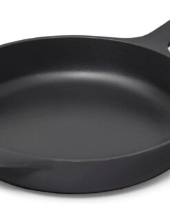 Caraway Cast Iron Skillet - 10.5 Enameled Cast Iron Pan with 3 Layer Enamel Coating - No Seasoning Required - Compatible with All Stovetops - Free from Forever Chemicals - Charcoal