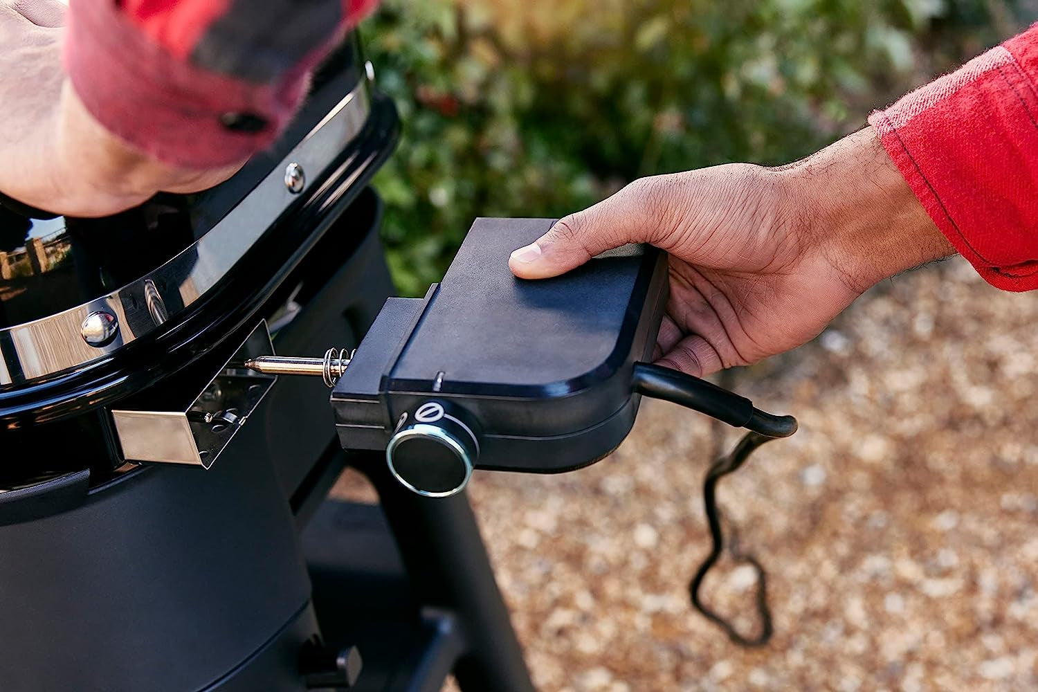 Lumin Compact Outdoor Electric Barbecue Grill. Black - Great Small Spaces Such as Patios. Balconies. and Decks. Portable and Convenient - Image 5