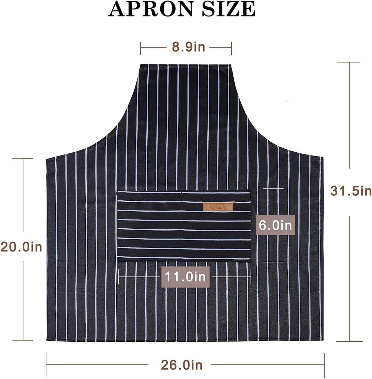 Apron. Adjustable 2 Pack Bib Aprons with 2 Pockets Cooking Kitchen Aprons for Men Women BBQ Outdoors Baking Chef Apron - Image 3
