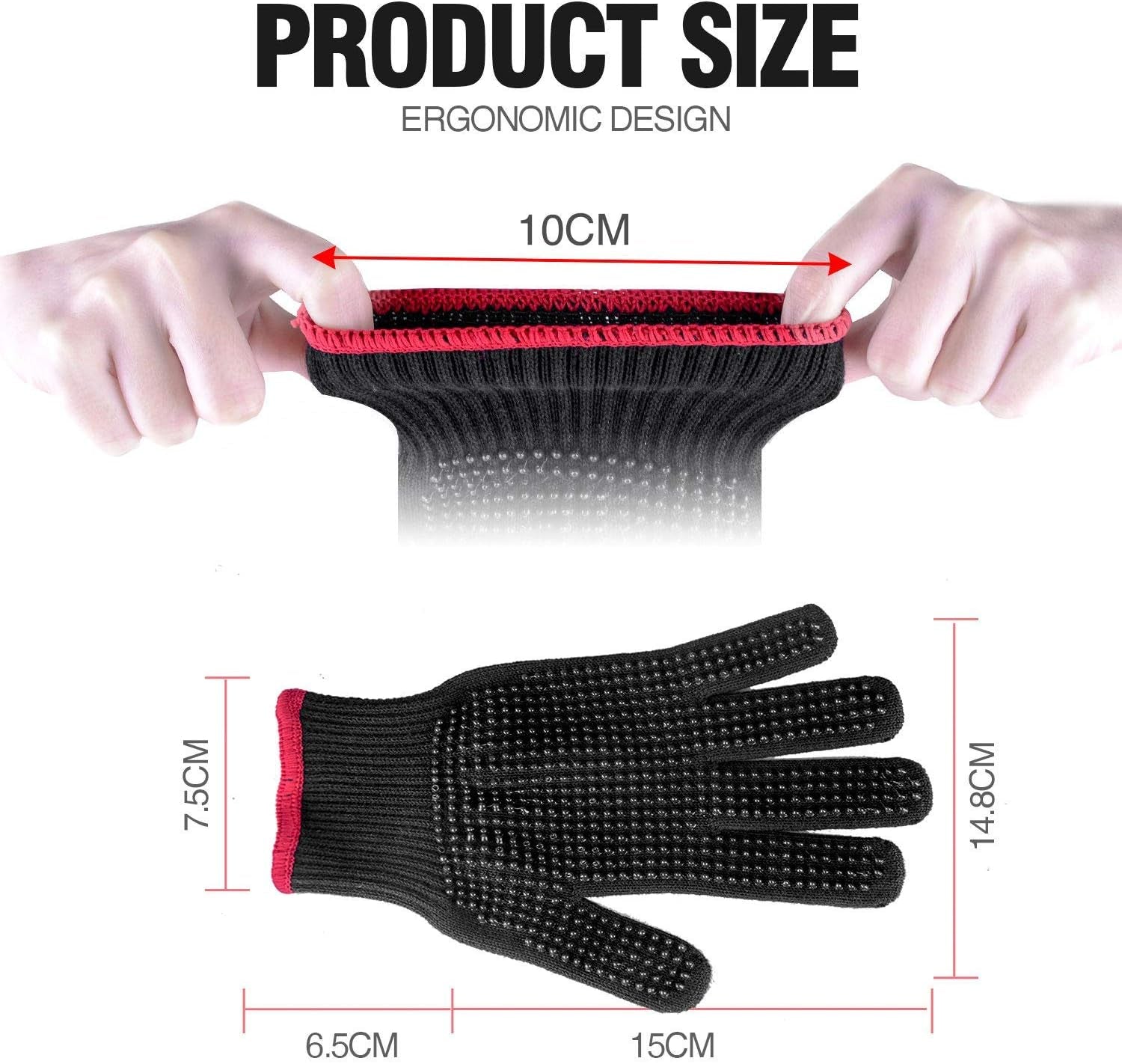 Homenote Rapid Charcoal Chimney Starter Set Fireplace Accessories Lighter Cubes BBQ Heat Resistant Gloves Blower BBQ Tools(11.5 X 7 X 7) - Image 9