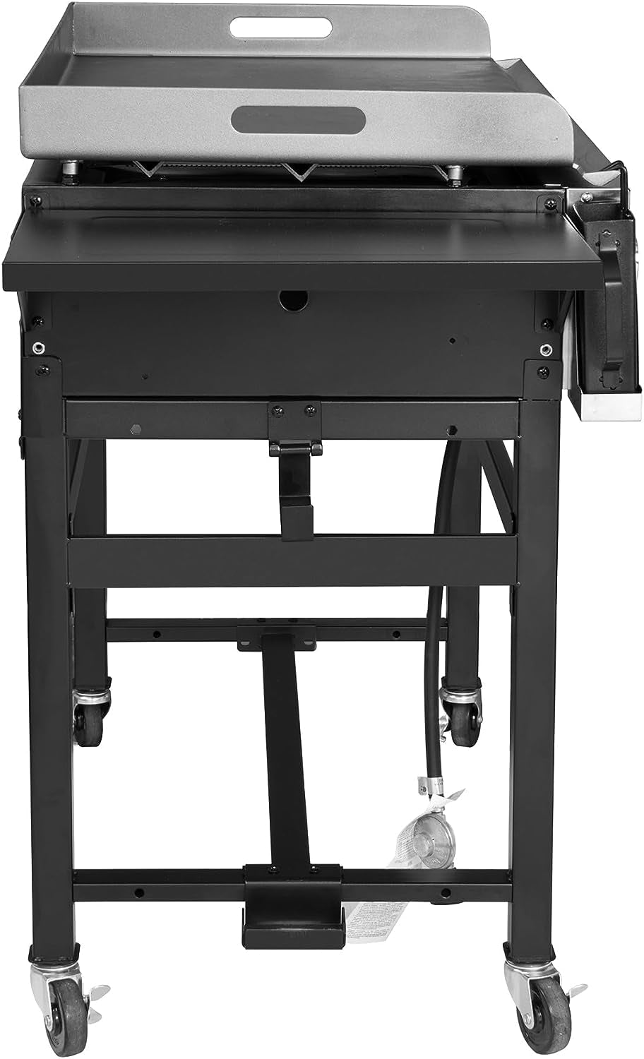 GB4001B 4-Burner Flat Top Gas Grill 52000-BTU Propane Fueled Professional Outdoor Griddle 36Inch Backyard Cooking with Side Table. Black - Image 2