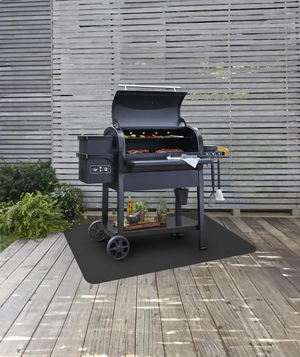 63 X 36'' XXL under Grill Mats for Outdoor Grill Deck Patio Protector. Easy to Clean Fireproof Double-Sided Oil Proof Heat Resistant BBQ Mat. Floor Fireplace Fire Pit Pads Mat (63X36 Inch) - Image 8