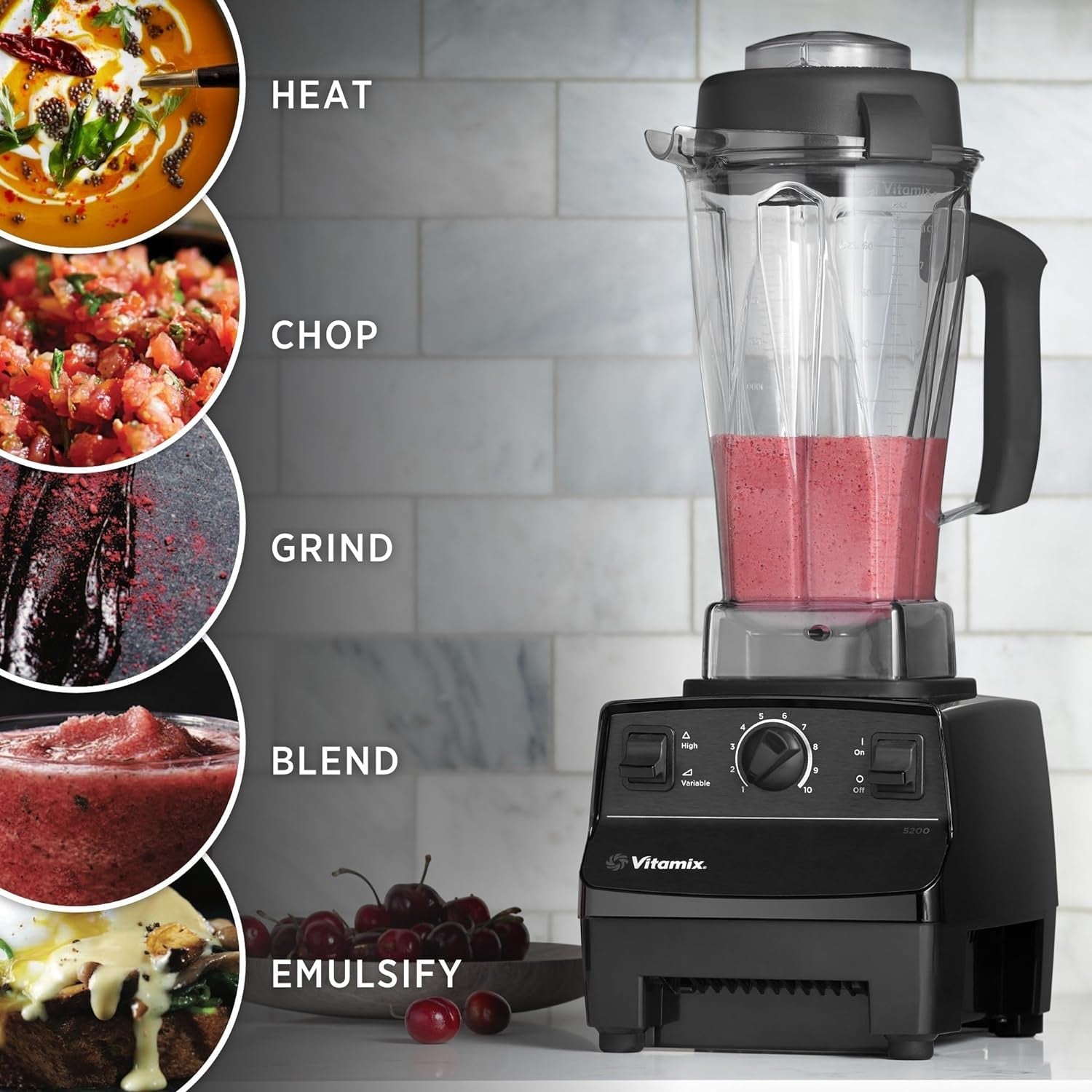 Vitamix 5200 Blender. Professional-Grade. 64 Oz Container. Self-Cleaning. Black - Image 6