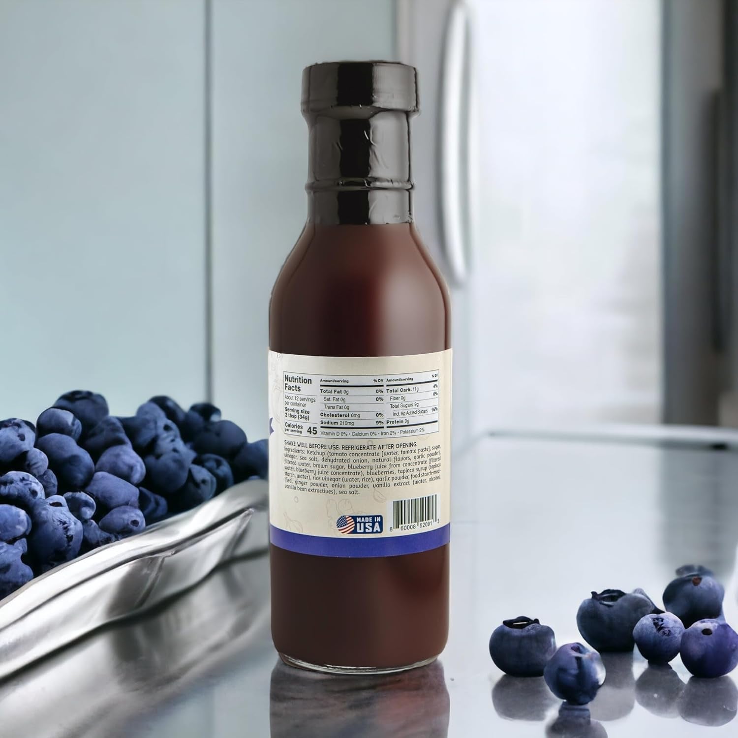 Uncle Clarence Original BBQ Sauce Made with Blueberries 2 Pack All Natural Barbecue Sauce Non GMO. No Preservatives. Vegan Great for Pork. Chicken. Beef. Vegetables - Image 6