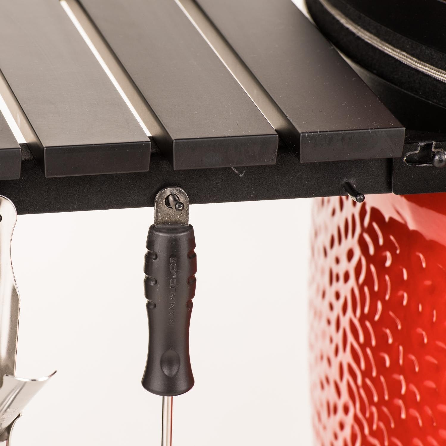 Kamado Joe: Big Joe III w/ Cart. Hyperbolic Insert. Aluminum Side Shelves. Heat Def. D&C. Tools - Image 17