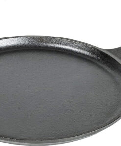 Lodge L9OG3 Cast Iron round Griddle. Pre-Seasoned. 10.5-Inch - Made in USA. Compatible with Stovetop. Oven. Grill & Campfire