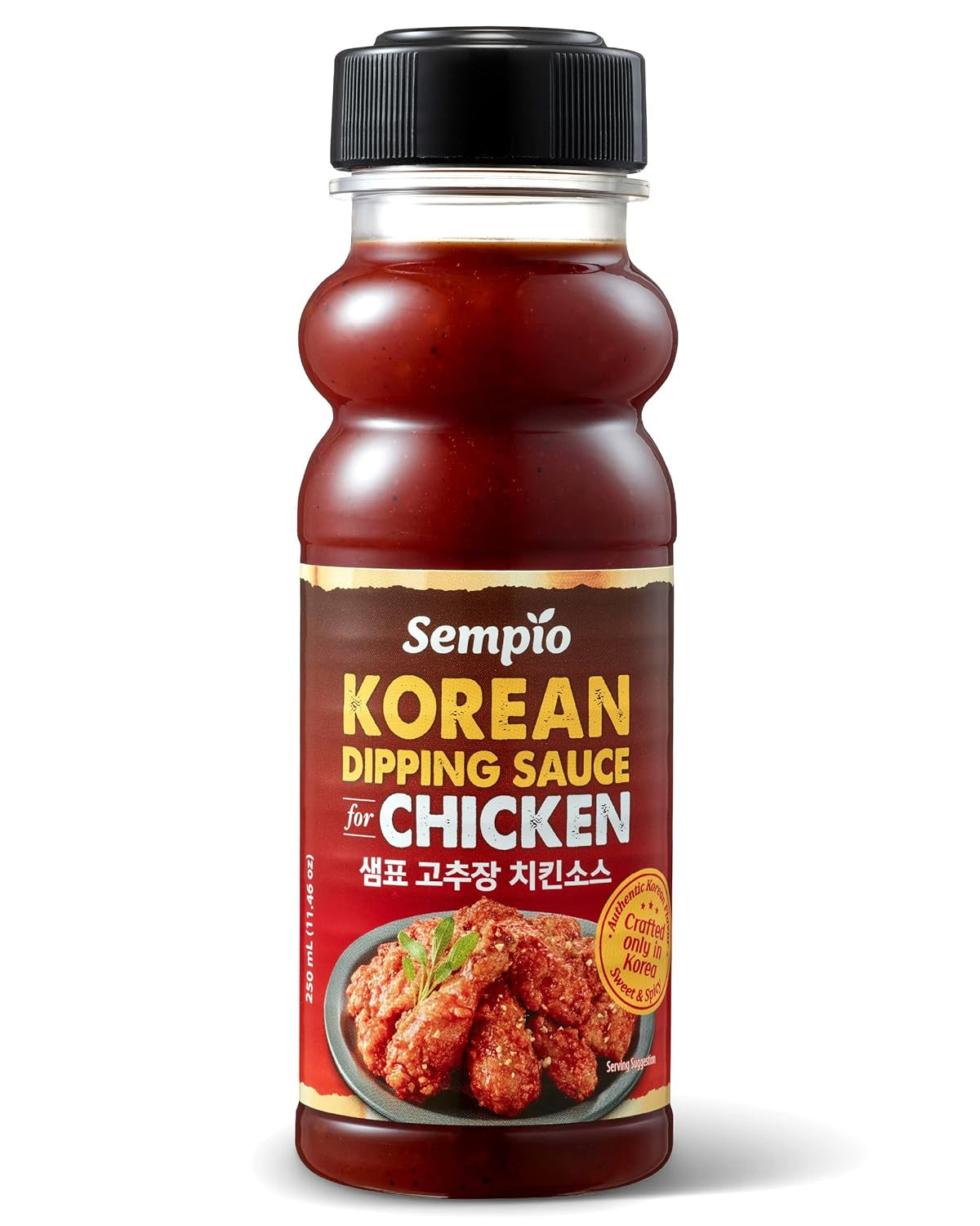Korean Dipping Sauce for Chicken. Sweet & Spicy (8.45 Fl Oz. 250Ml).