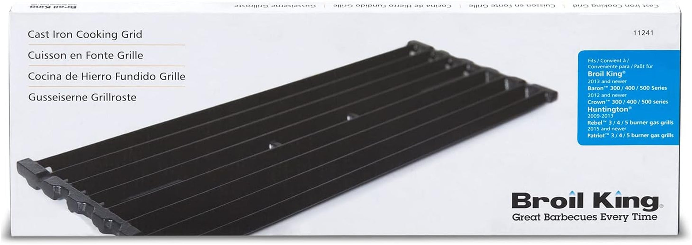 Broil King 11241 Grid-Baron Cast Iron Cooking Grate. One Size. Black - Image 3