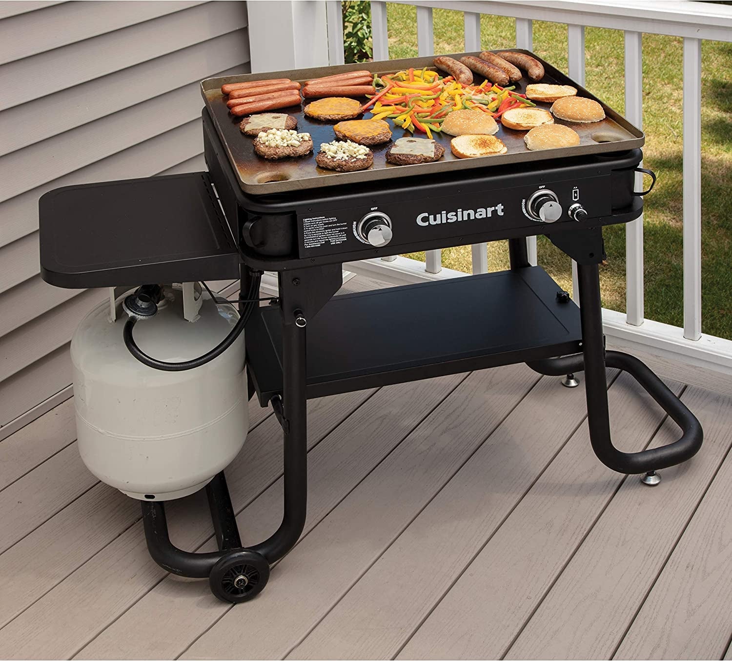 Flat Top Professional Quality Propane CGG-0028 28 Two Burner Gas Griddle - Image 4