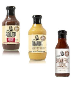 G Hughes Sugar Free Barbecue Sauces - Hickory BBQ Sugar Free Sauce - 18 Oz. Honey Mustard Sugar Free Dipping Sauce - 18 Oz. Sugar Free Teriyaki Marinade - 13 Oz. Gluten Free BBQ Sauces. BBQ (3-Pack)