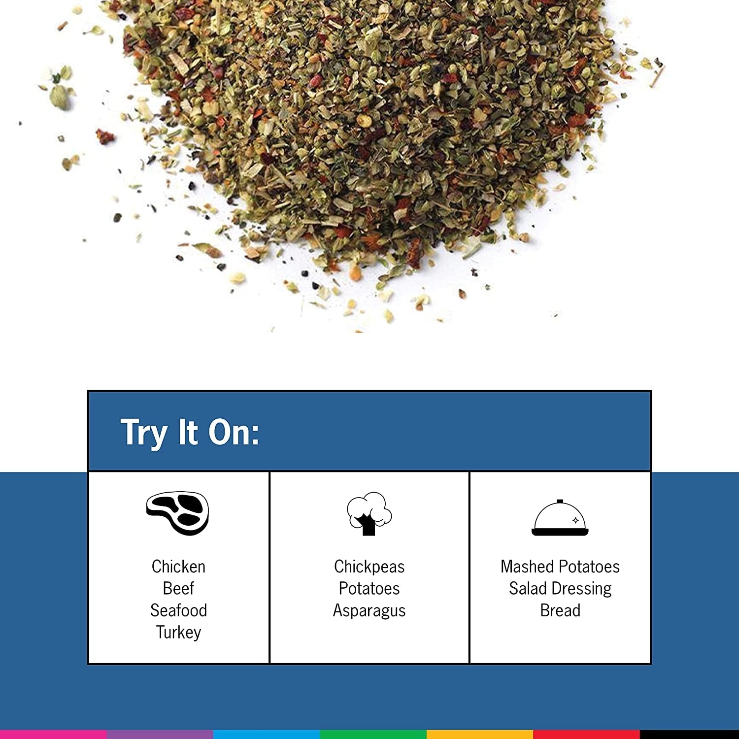 - Greek Freak Mediterranean Spice Blend - All-Purpose Rubs. Spices and Seasonings - Use On: Chicken. Chickpeas. Beef. Seafood. Pork. Vegetables. Turkey. Potatoes and Salad Dressing - 4 Oz - Image 4